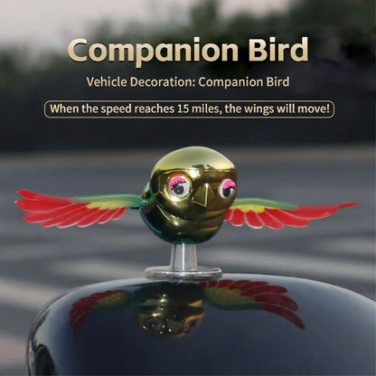 Wind-Powered Flying Bird Car Mirror Ornament