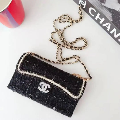 CC Monogram Leather iPhone Case Bag