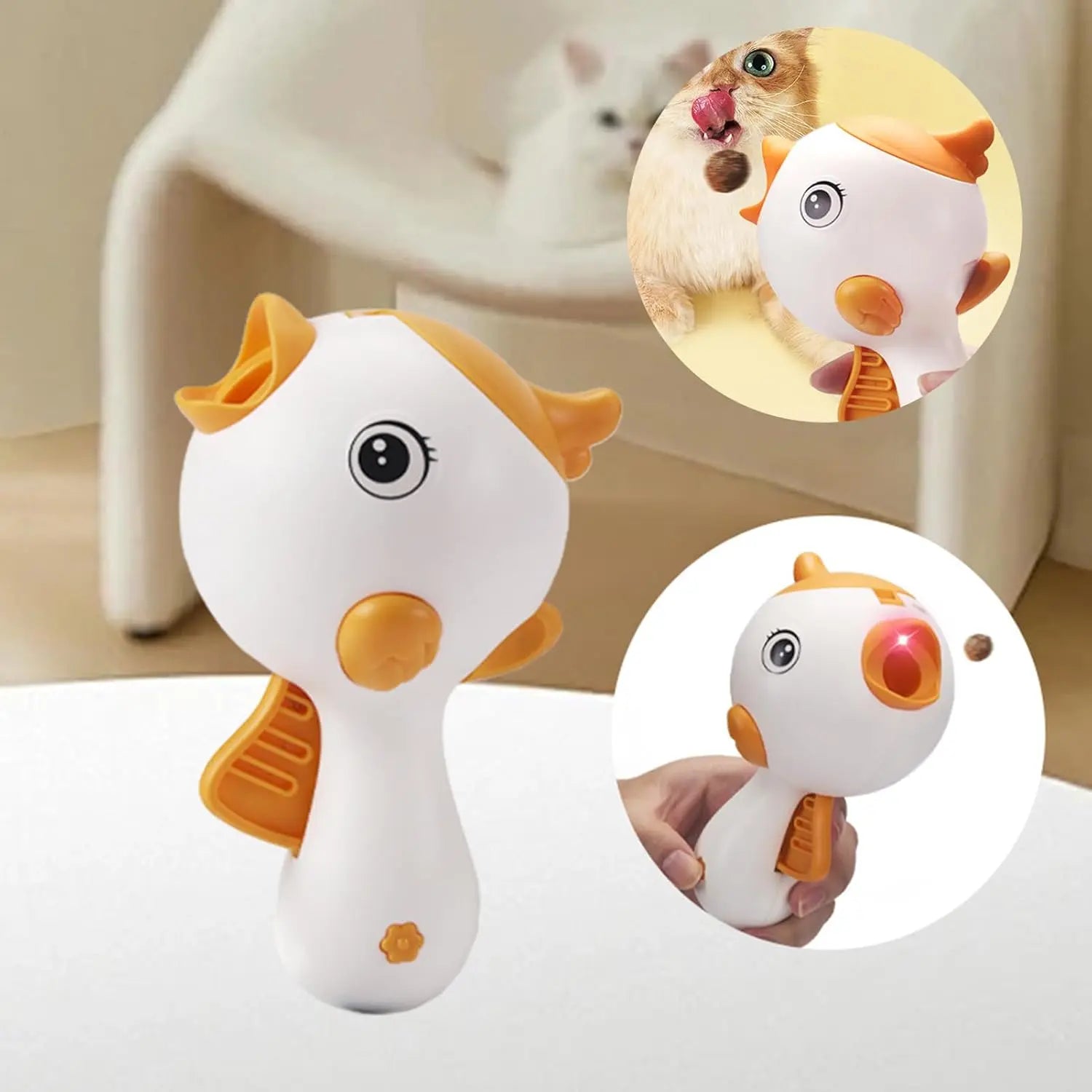 Interactive Laser & Treat Launcher Cat Toy – 2025 Upgraded Play & Training Design