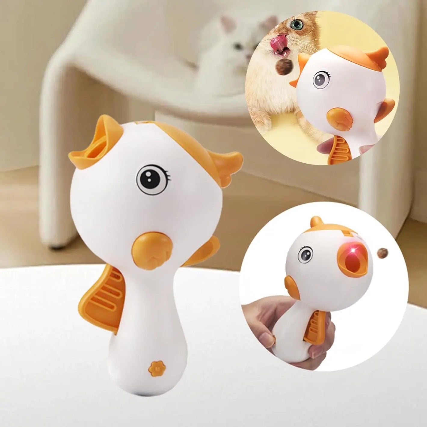 Interactive Laser & Treat Launcher Cat Toy – 2025 Upgraded Play & Training Design