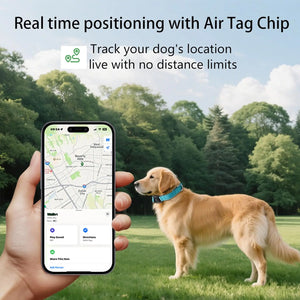 Smart GPS Dog Collar – Global Tracking with Apple Find My (No Monthly Fee)