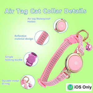 Smart Pet Tracker Collar – Global GPS Tracking with Apple Find My Compatibility | Waterproof & Stylish Design