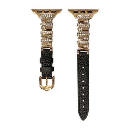 Irregular Leather Strap For Apple Watch