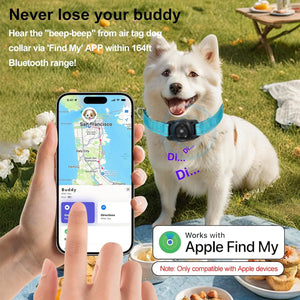 Smart GPS Dog Collar – Global Tracking with Apple Find My (No Monthly Fee)