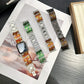 Vintage-style enamel curved metal strap