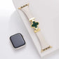 Lucky Flower Leather Strap For Apple Watch