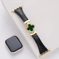 Lucky Flower Leather Strap For Apple Watch