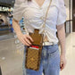 Vintage Printed Mini Trunk Style Shoulder Purse