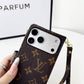 Classic Monogram Leather iPhone Wallet Case