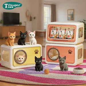 Cat Condo with Storage – Stackable Two-Layer Cat House