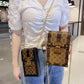 Vintage Printed Mini Trunk Style Shoulder Purse